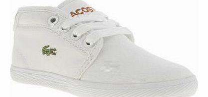 kids lacoste white ampthill unisex toddler