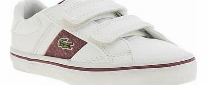 Lacoste kids lacoste white fairlead boys toddler