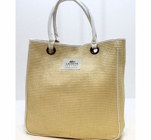 Lacoste  PARFUMS EAU DE LACOSTE BEIGE LADIES BEACH BAG NEW