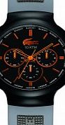 Lacoste Mens Borneo Black Grey Chronograph Watch