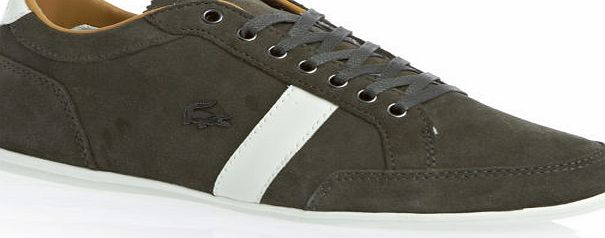 Lacoste Mens Lacoste Alisos 18 Shoes - Dark Grey Suede