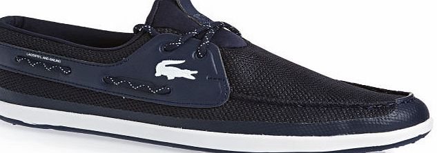 Lacoste Mens Lacoste L.andsailing Shoes - Dark Blue/White