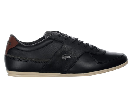 Lacoste Taloire 14 Black Leather/Suede Trainers