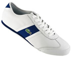 Lacoste Tourelle ET White/Blue Leather Trainers