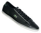 Lacoste Wyken UL Black Leather Plimsoles