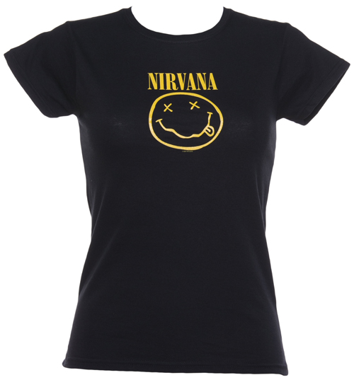 Black Nirvana Smiley T-Shirt