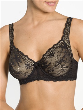 Ladies Two-Tone Lace Underwired Bra