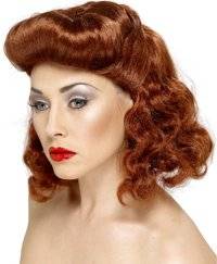 Wig - 40s Pin Up Girl (Auburn)