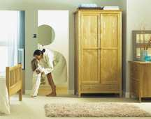 2-door- 1-drawer wardrobe