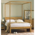 4ft 6ins highpost bedstead with optional mattress