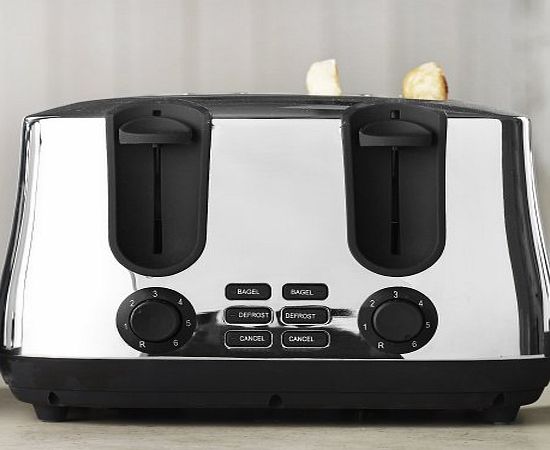 Lakeland Elementi 4 Slice Toaster Polished Stainless Steel