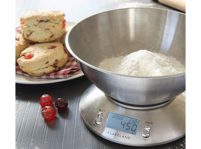 Lakeland Stainless Steel Digital Kitchen Weighing Scales