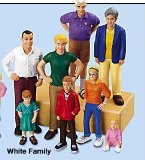 Caucasian Block Play Dolls