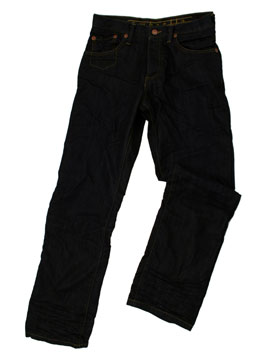 Lambretta Indigo Rinse Lightweight Crinkle Jeans