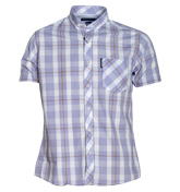 Lilac and White Check Shirt