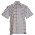 mens short sleeve dobby weave shirt