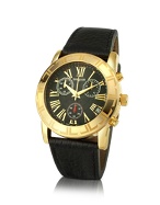 Lancaster Mens Leather Strap Chrono Watch