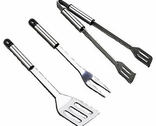 Landmann Ltd Landmann 0204 Stainless Steel Stainless Steel Barbecue Tool Set (3 Pieces)