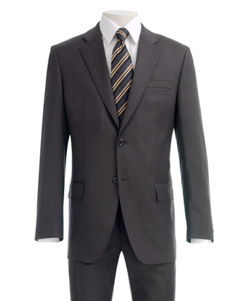 Lanificio Flli Cerruti dal 1881 Mens Suit Lanificio Flli Cerruti dal 1881 Brown Fine Stripe