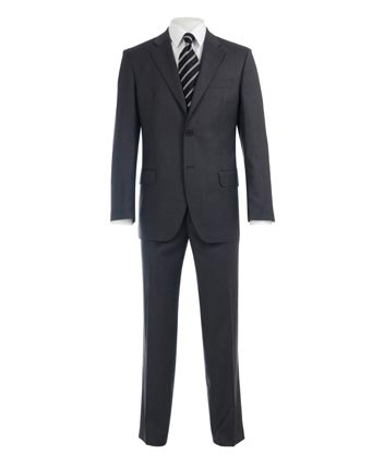 Mens Suit Lanificio Flli Cerruti dal 1881 Plain Charcoal