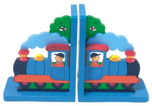 Lanka Kade Fair Trade Wooden Bookends - Train