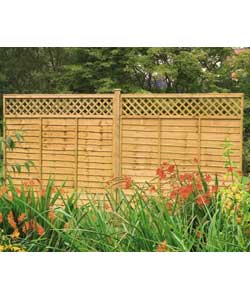 Lattice Fencing - 3 Panels and 4 Posts