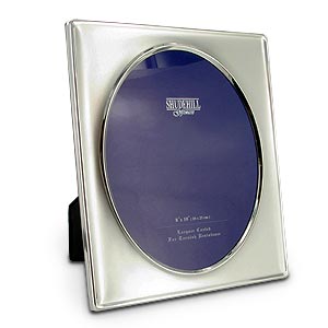 large Matt and Shiny Silver Photo Frame