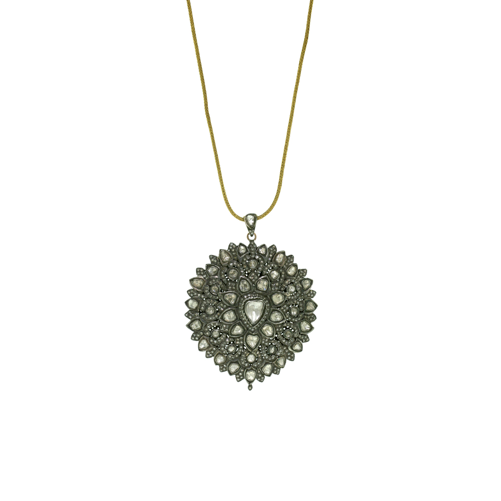 Large Sun Diamond Necklace