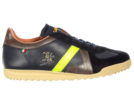 L`Ascolana LAscolana Estile Marina/Limone Leather Trainers