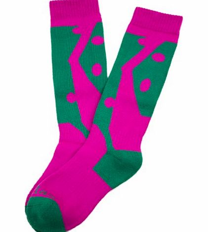 Laulax 2 Pairs Ladies Long Hose Cashmere-Like Ski Socks, Size UK 3.5 - 8 / Europe 36 - 42