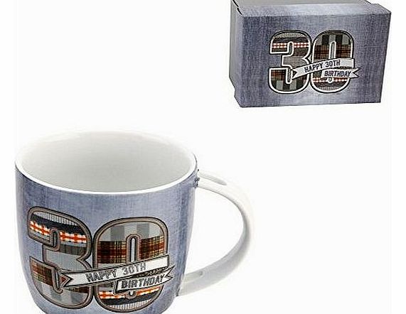 Laura Darrington Design 30th Birthday Mug, Porcelain, Mens 30th Mug, 30th Birthday Gift,