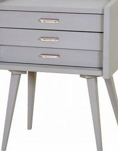 Laurette Secrets Bedside Table - Light grey `One size