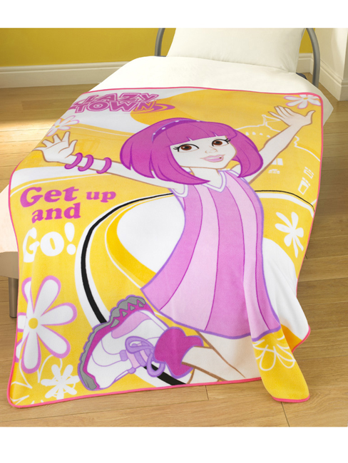 Lazy Town Stephanie Fleece Blanket Printed