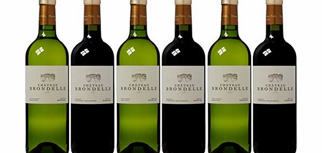 Le Bon Vin Chateau Brondelle Bordeaux Red and White Wine Mixed Case Non Vintage 75 cl (Case of 6)