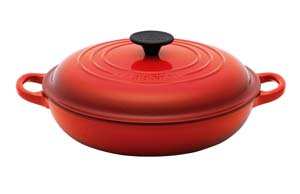 LE CREUSET 20cm x 6.3cm Shallow Casserole Cerise