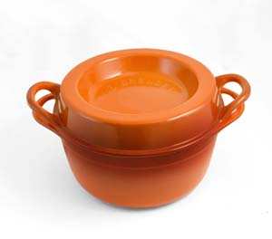 LE CREUSET 24cm Round Doufeu Cast Iron Volcanic