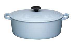 LE CREUSET 25cm Oval Cast Iron Casserole Satin