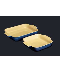 le creuset 26cm and 23cm Bakeware - Blue