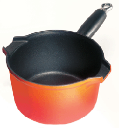 le creuset Cast Iron 16cm Milk Pan - Volcanic