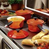 le creuset Cerise 3-Piece Pan Set