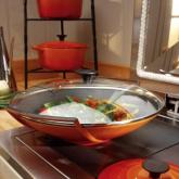 le creuset Granite Wok with Lid 36cm