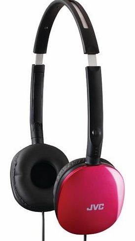 JVC HAS160P FLATS LIGHTWEIGHT HEADBAND HEADPHONES (PINK)