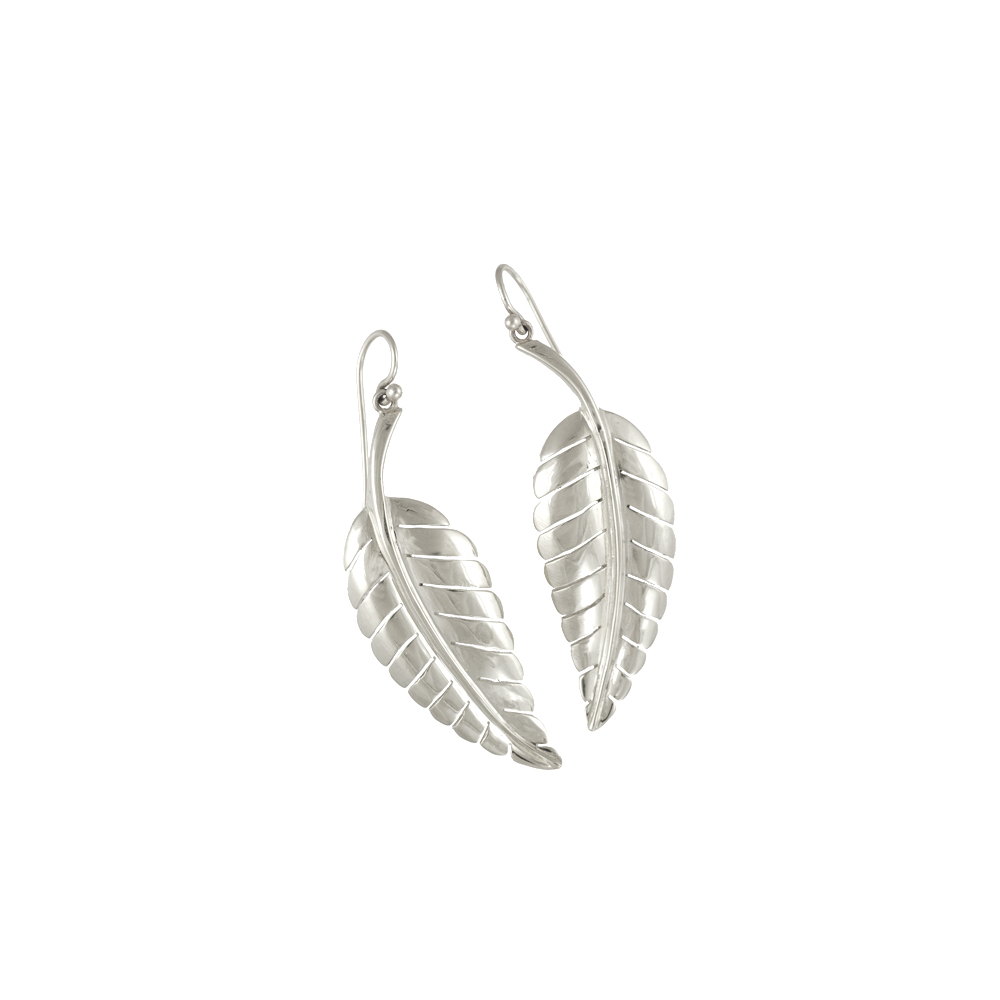 Leaf Drop - White Gold