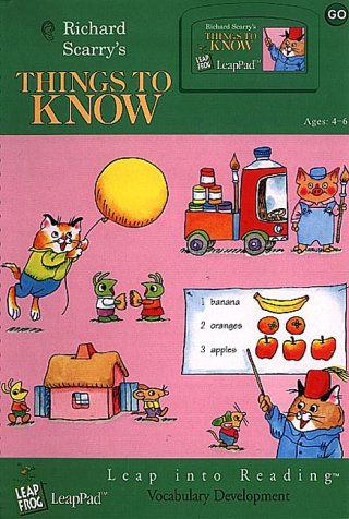 LeapFrog Richard Scarrys Things To Know - LeapPad Interactive Book