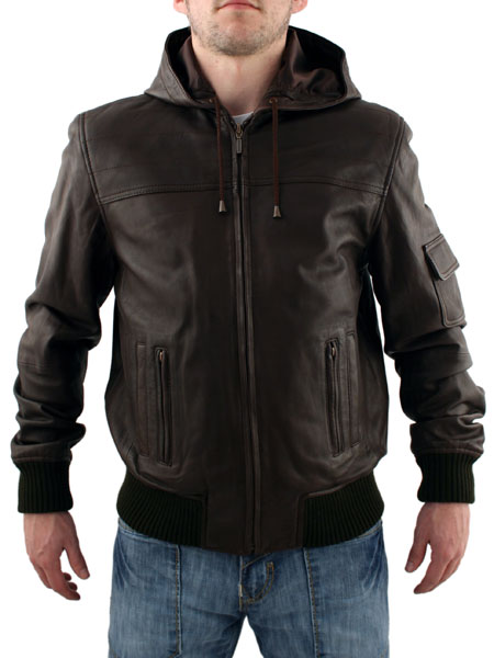 Brown Cobra Hooded Jacket