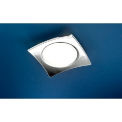 Basic Round Chrome Ceiling Light Small