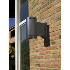 Leds-C4 Lighting Cosmos Dark Grey Outdoor Wall Light