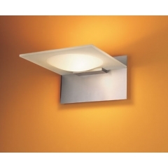 Leds-C4 Lighting Duna Aluminium and Glass Wall Light