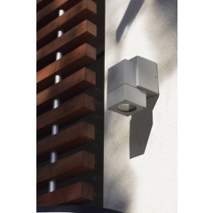 Leds-C4 Lighting Icaro Light Grey Single Outdoor Wall Light