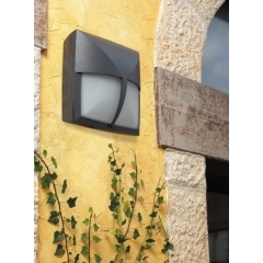 Mimer Dark Grey Outdoor Wall Light